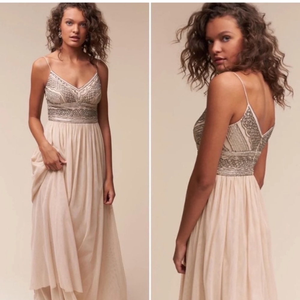 BHLDN Nude Aida Dress